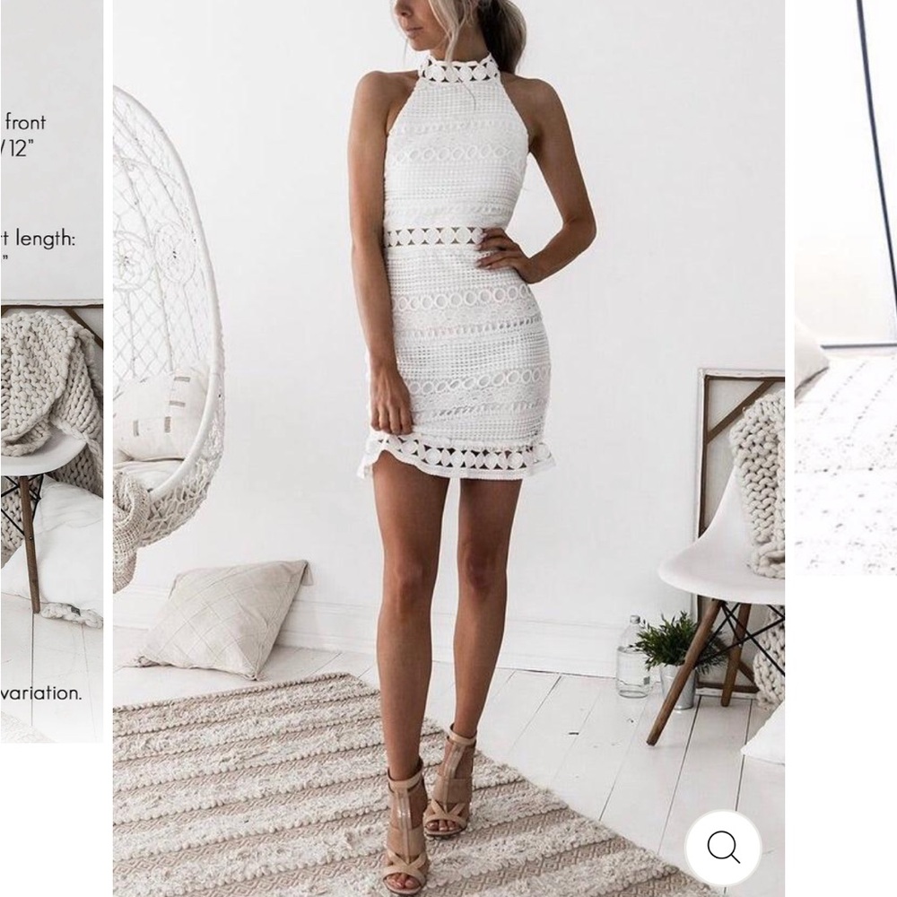 JAUS Rivers Dress in White